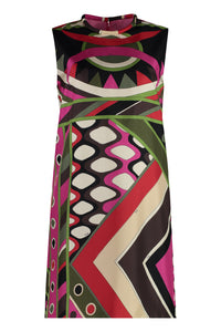 Printed silk dress